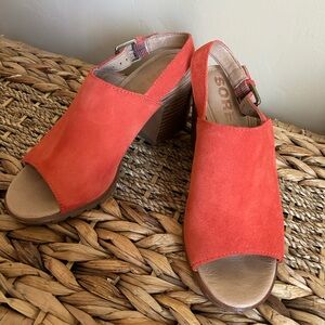 Sorel Nadia Size 7 Suede Slingback